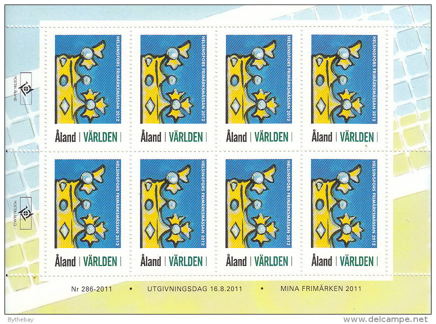 Aland 2012 Complete set of 13 Exhibition Stamps for Stamp Show Cities - sheets