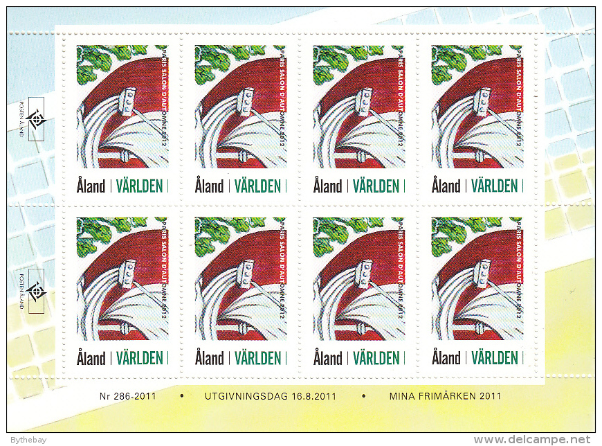 Aland 2012 Complete set of 13 Exhibition Stamps for Stamp Show Cities - sheets