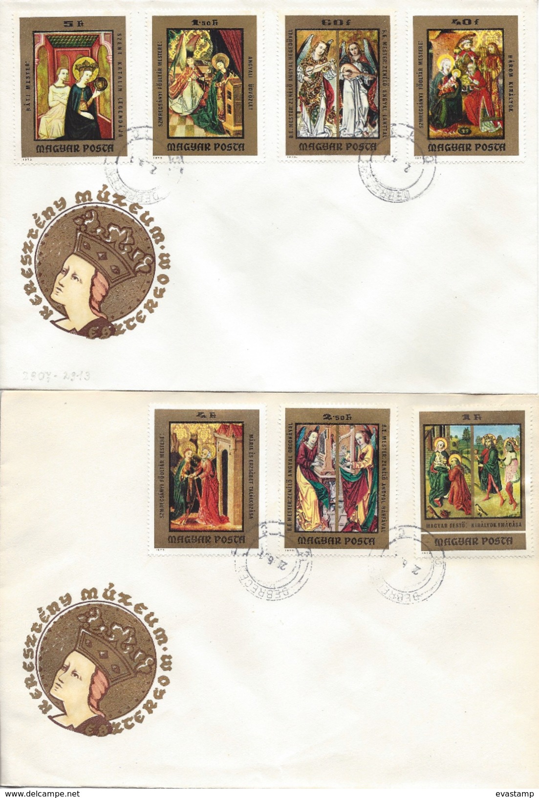 HUNGARY - 1973.FDC Set IV.- Paintings From Christian Museum,Esztergom/Art Mi:2907-2913. - FDC