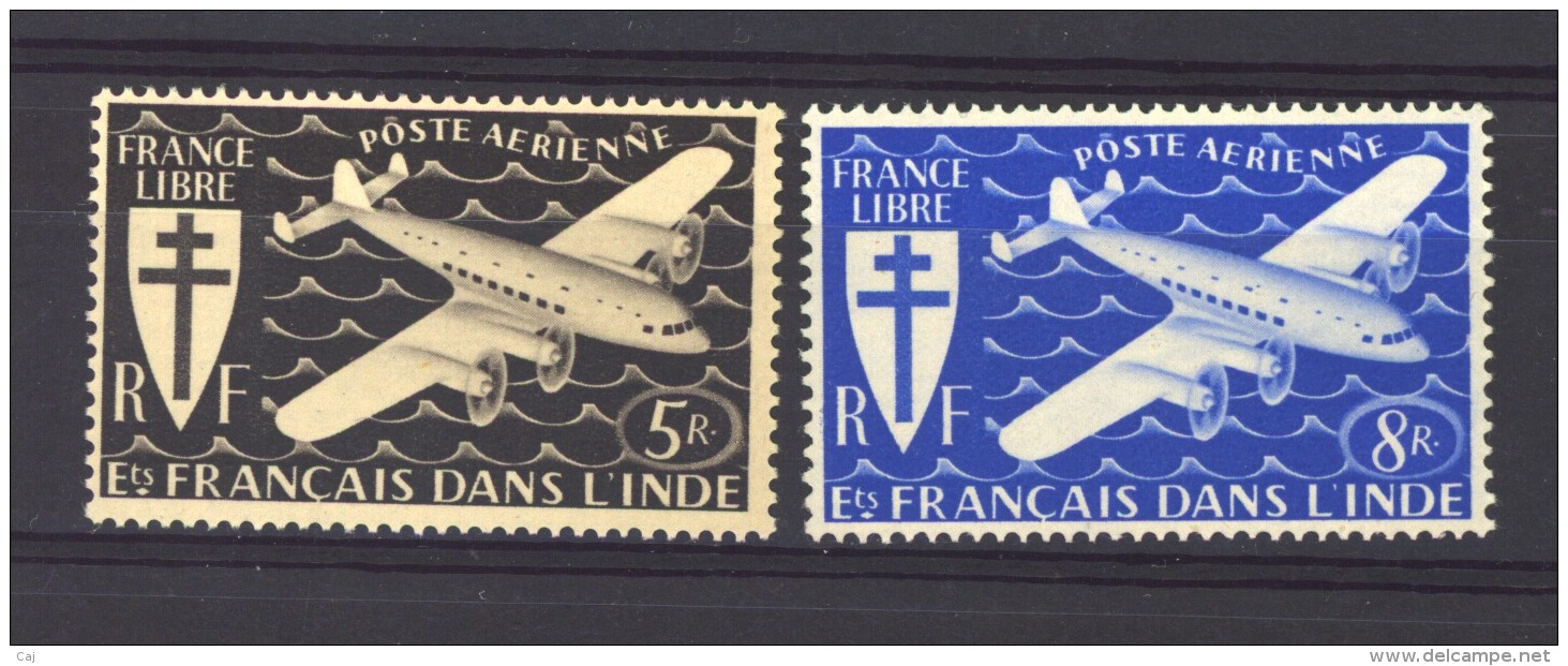 Inde  -  Avion  :  Yv  4-5  ** - Unused Stamps