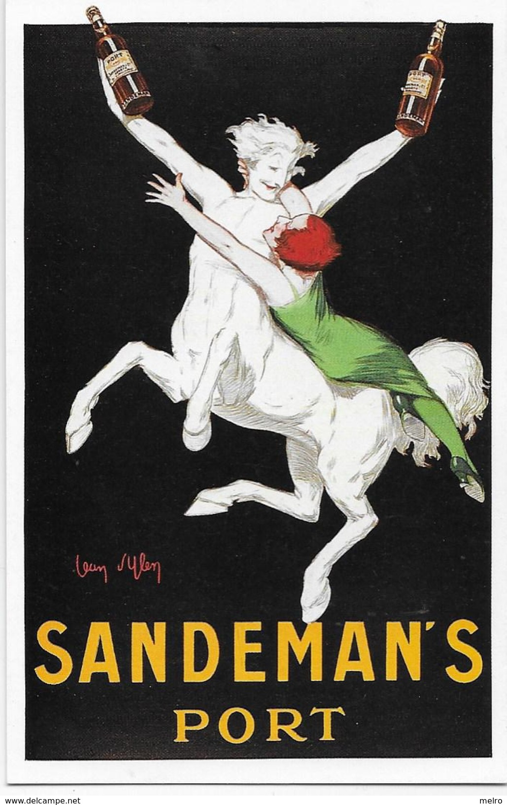 PORTUGAL- SANDEMAN´S  PORT  (Artist : Jean D´Ylen) - Advertising