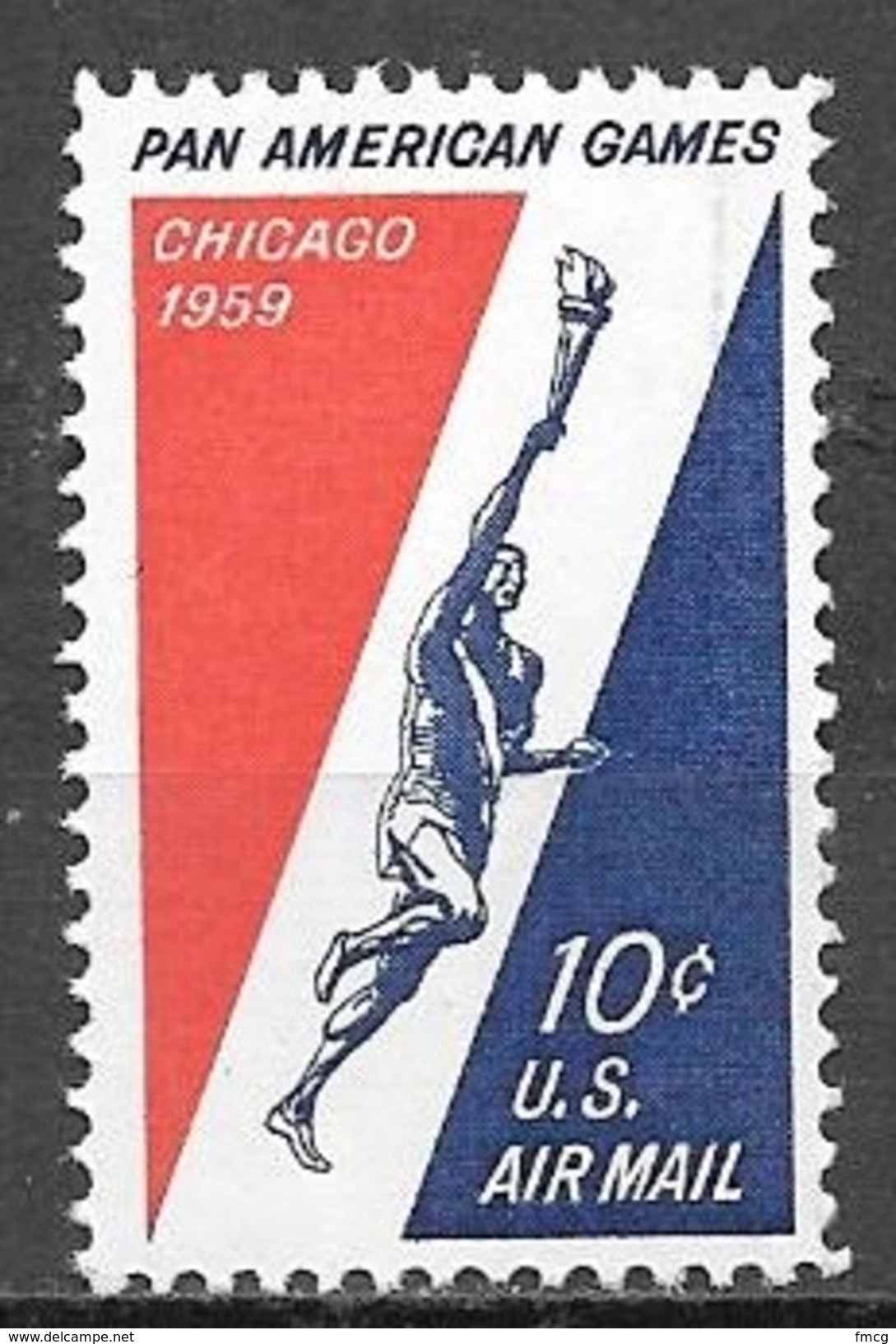 1959 10 Cents Airmail Pan American Games Mint Never Hinged - Ongebruikt