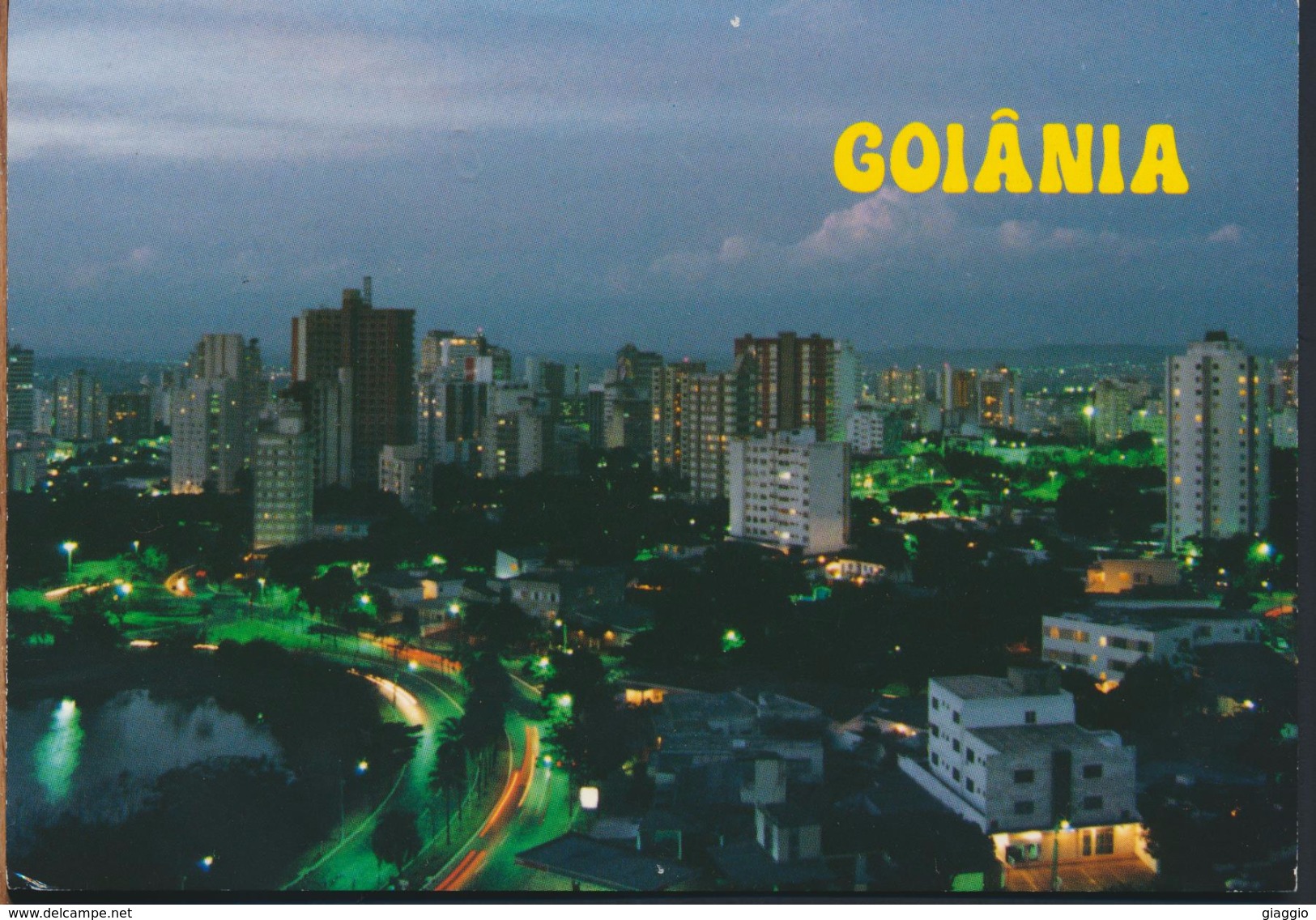 °°° 1728 - BRASIL - GOIANIA - VISTA NOTURNA PARCIAL - With Stamps °°° - Goiânia