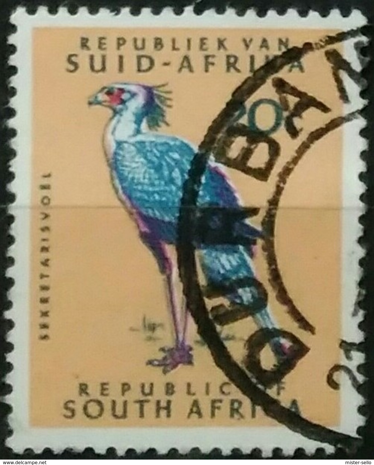 SUDAFRICA - AFRICA DEL SUR 1961 Birds. USADO - USED. - Oblitérés