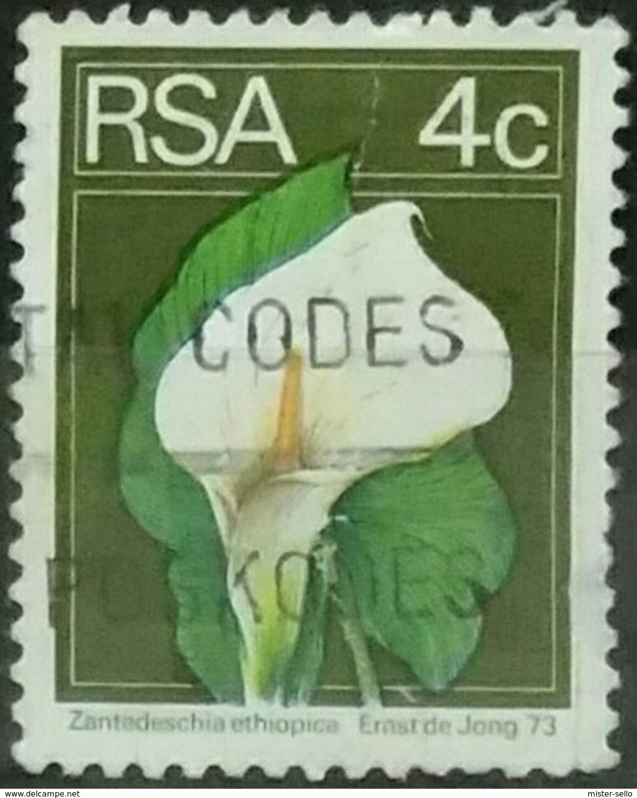 SUDAFRICA - AFRICA DEL SUR 1974 Flora And Fauna. USADO - USED. - Usados