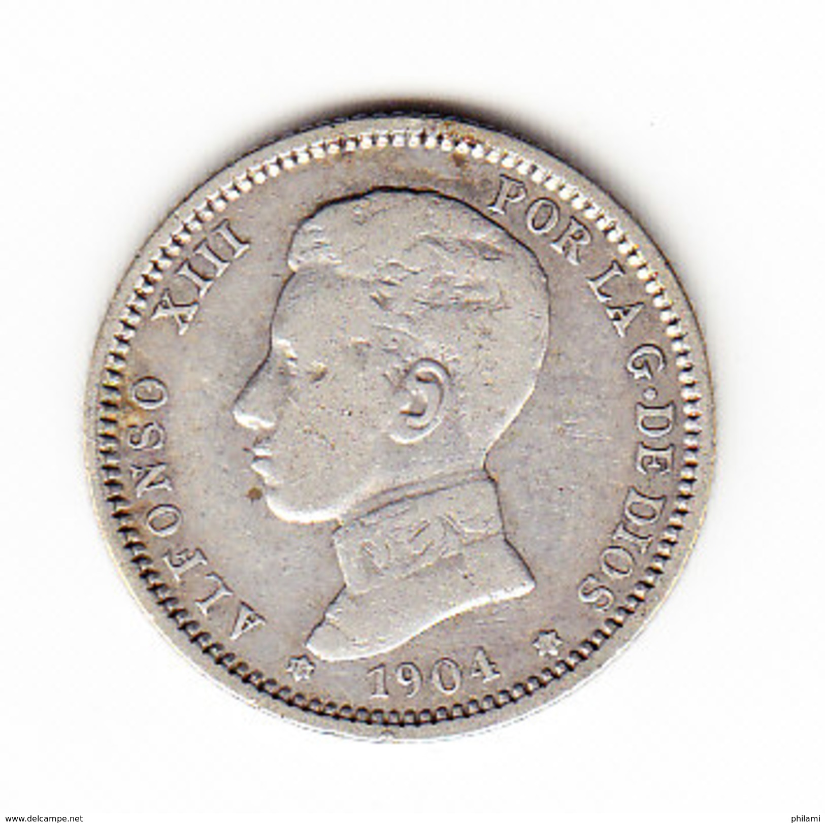 ESPAGNE, KM 721, 1p, 1904 SILVER .   (MP02) - Monnaies Provinciales