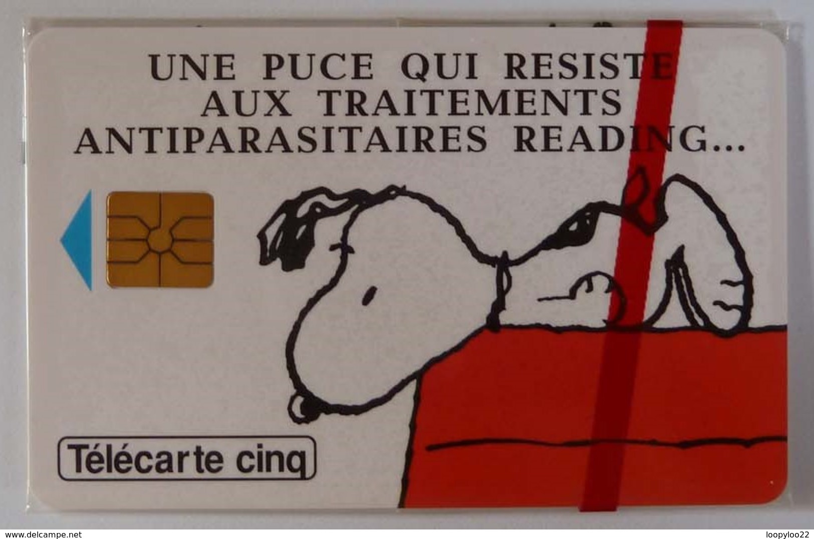 FRANCE - Gemplus - Reading Snoopy - 5 Units - Mint Blister - Privées