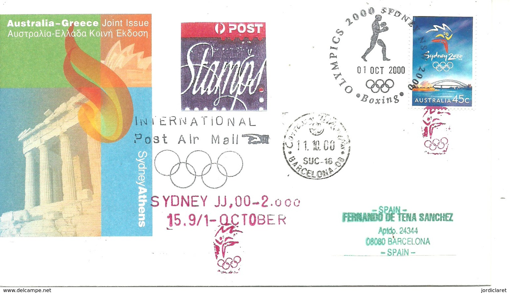 POSTMARKET AUSTRALIA - Sommer 2000: Sydney