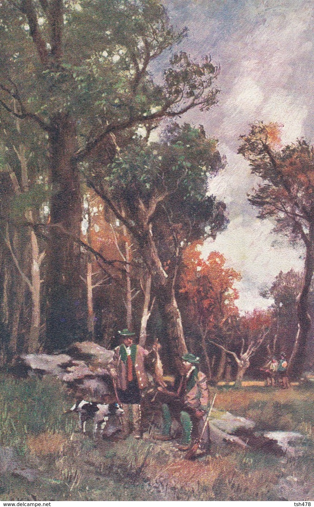 CHASSEURS De Lapins Dans La Forêt---illust.  KAUFMANN---voir 2 Scans - Kauffmann, Paul