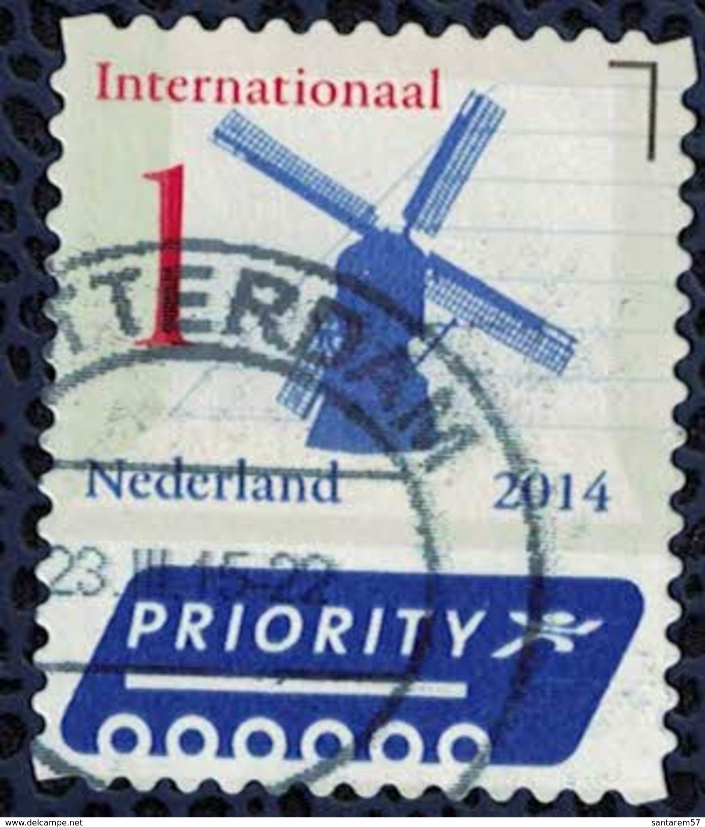 Pays Bas 2014 Oblitéré Used Moulin à Vent - Used Stamps