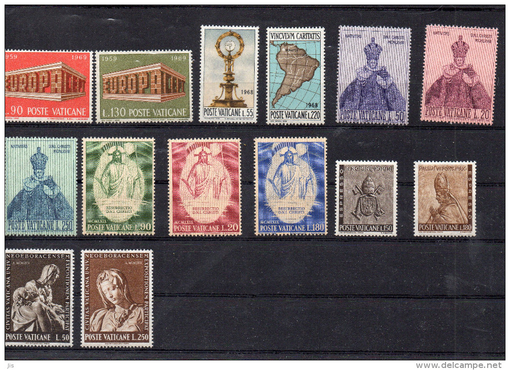 VATICAN Année 1962 à 1968 - Lot De 80 Timbres ** Majorité Series Complétes - Neufs