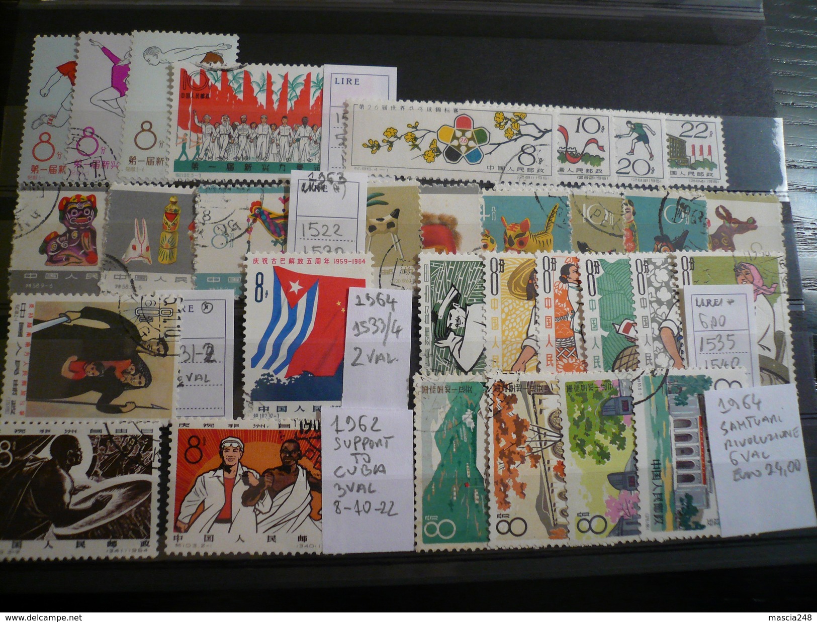 CHINA - CINA Lot N°9 scans  Fine  no defects used+MNH-