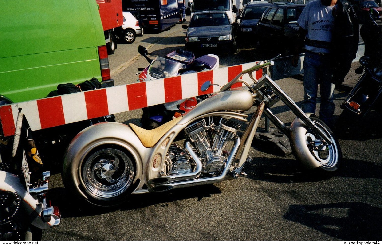 8 Photos Originales Motocyclisme - Moto Harley-Davidson - Motard - Motocyclettes de Grosses cylindrées - Lot 1/14