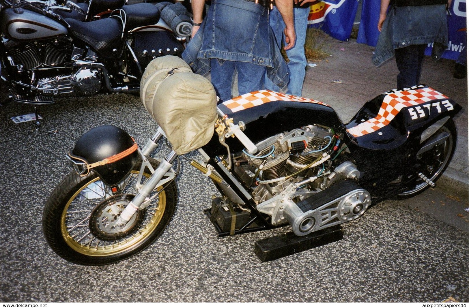 8 Photos Originales Motocyclisme - Moto Harley-Davidson - Motard - Motocyclettes de Grosses cylindrées - Lot 3/14