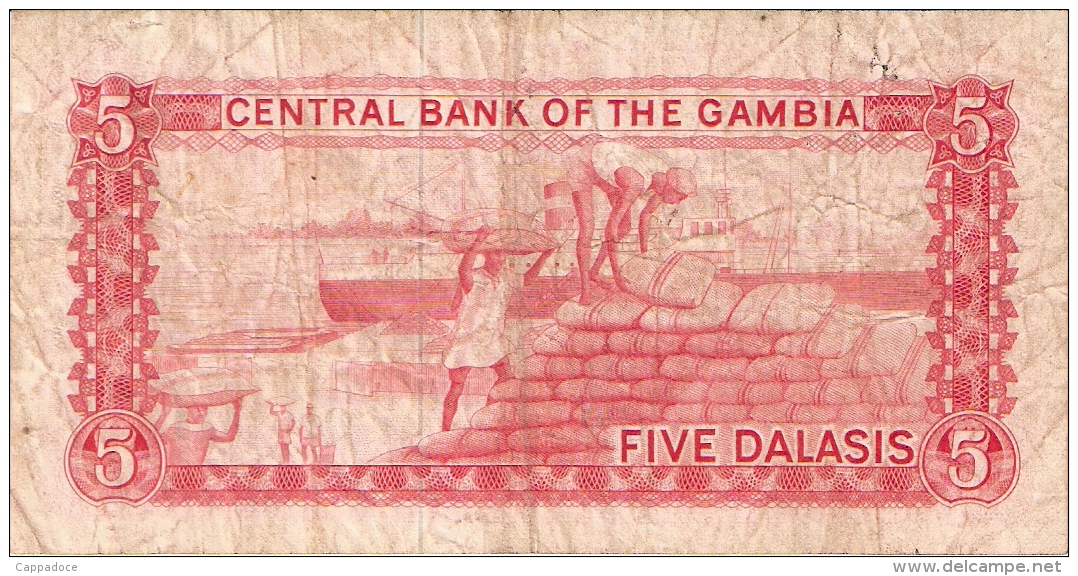 GAMBIE   5 Dalasis   ND (1972-86)   Sign.7   P. 5d - Gambia