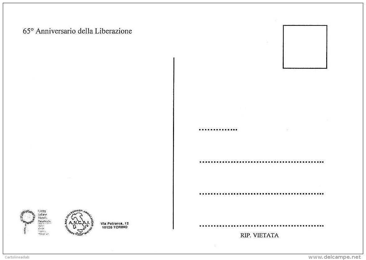 [MD0718] CPM - TORINO - SACRARIO DEL MARTINETTO - 65° ANNIVERSARIO DELLA LIBERAZIONE - CON ANNULLO 24.4.2010 - NV - Altri & Non Classificati