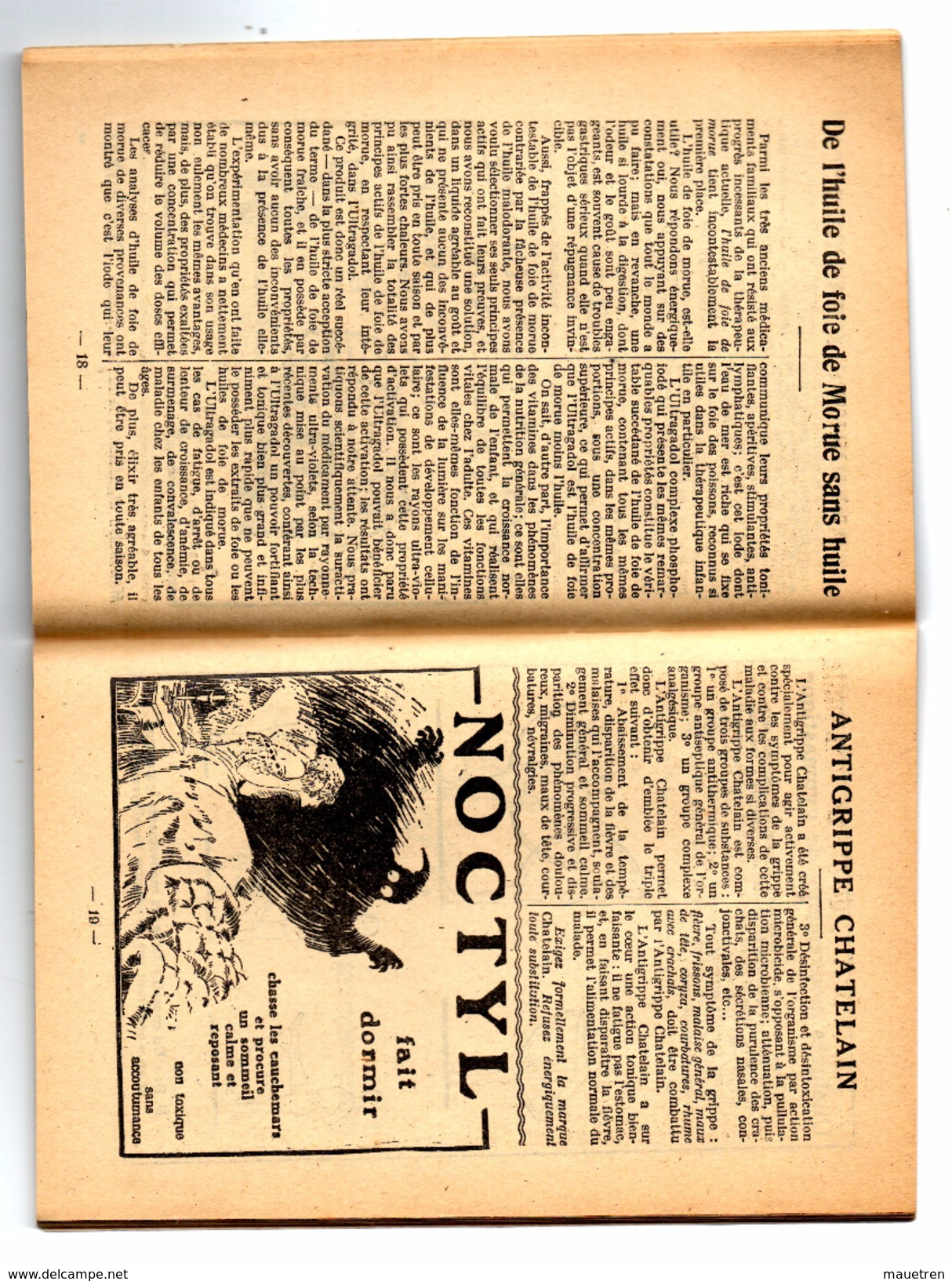 ALMANACH DE L'URODONAL POUR 1930 - Autres & Non Classés