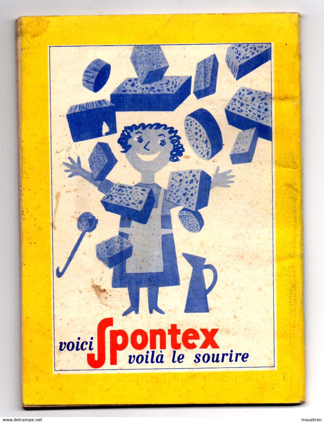 ALMANACH 1954 Publicité SPONTEX - Autres & Non Classés