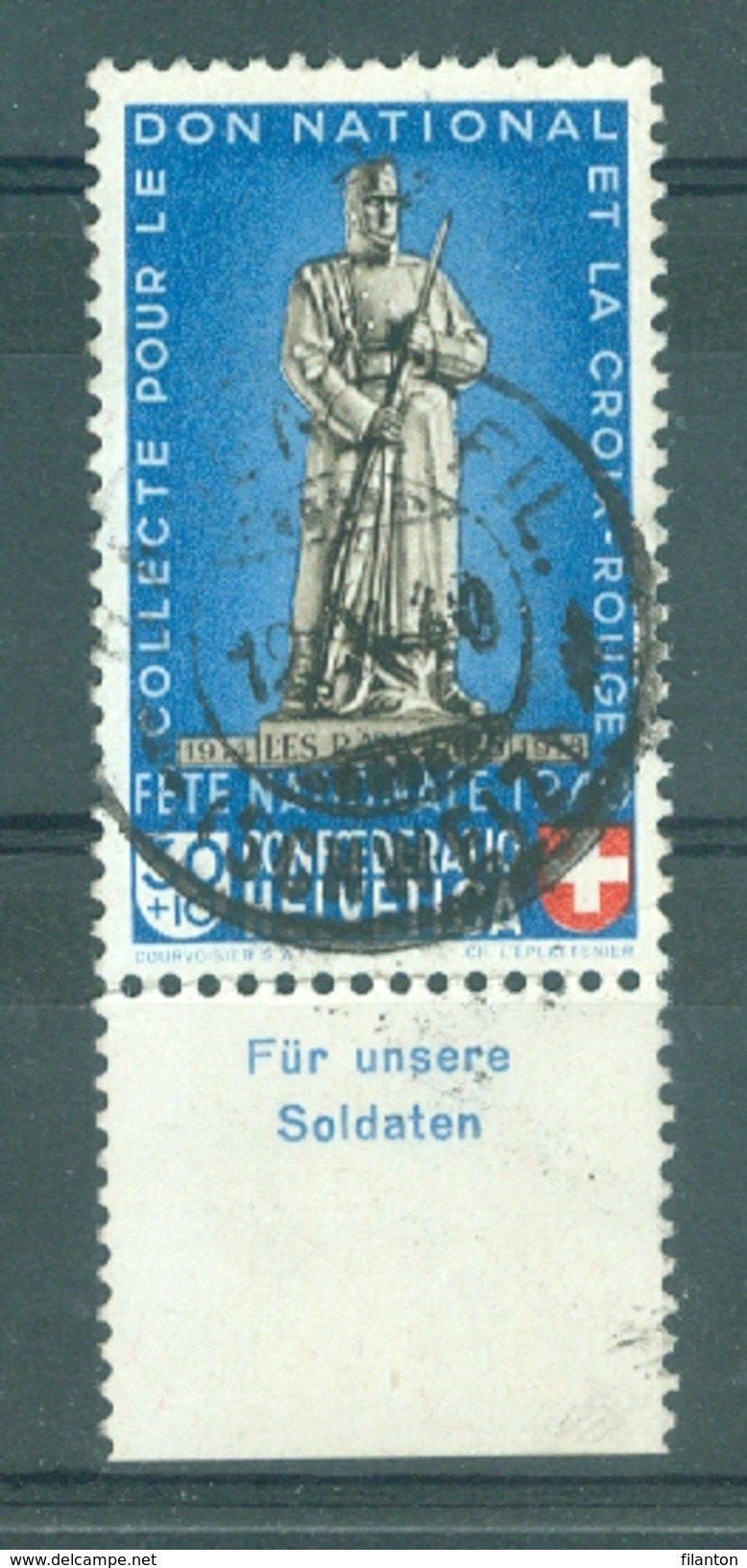 HELVETIA - Mi Nr 367 - Pro Patria - Gest./obl.- Cote 10,00 &euro; - Oblitérés