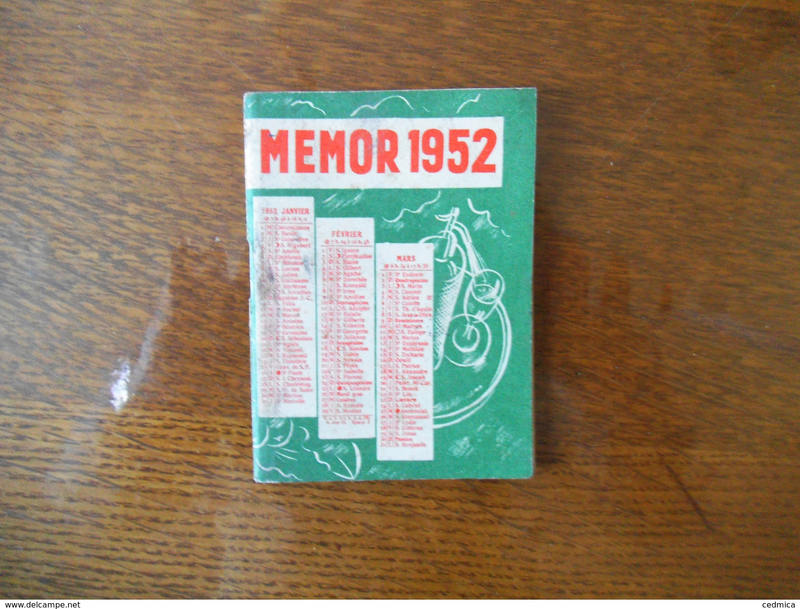 NANTERRE SEINE SOVAL "MEMOR" VADEMECUM DE POCHE POUR TOUS EDITE ET OFFERT PAR "CAMPARI" 1952 - Pubblicitari