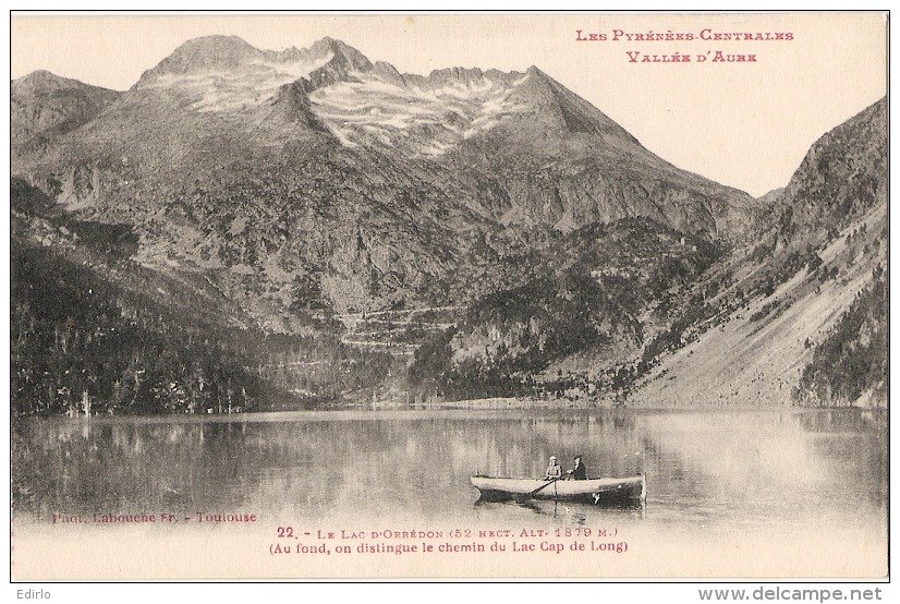 -65------  Lac D'Orredon Au Loin Le Chemin De Capde Long  - TTB - Vielle Aure