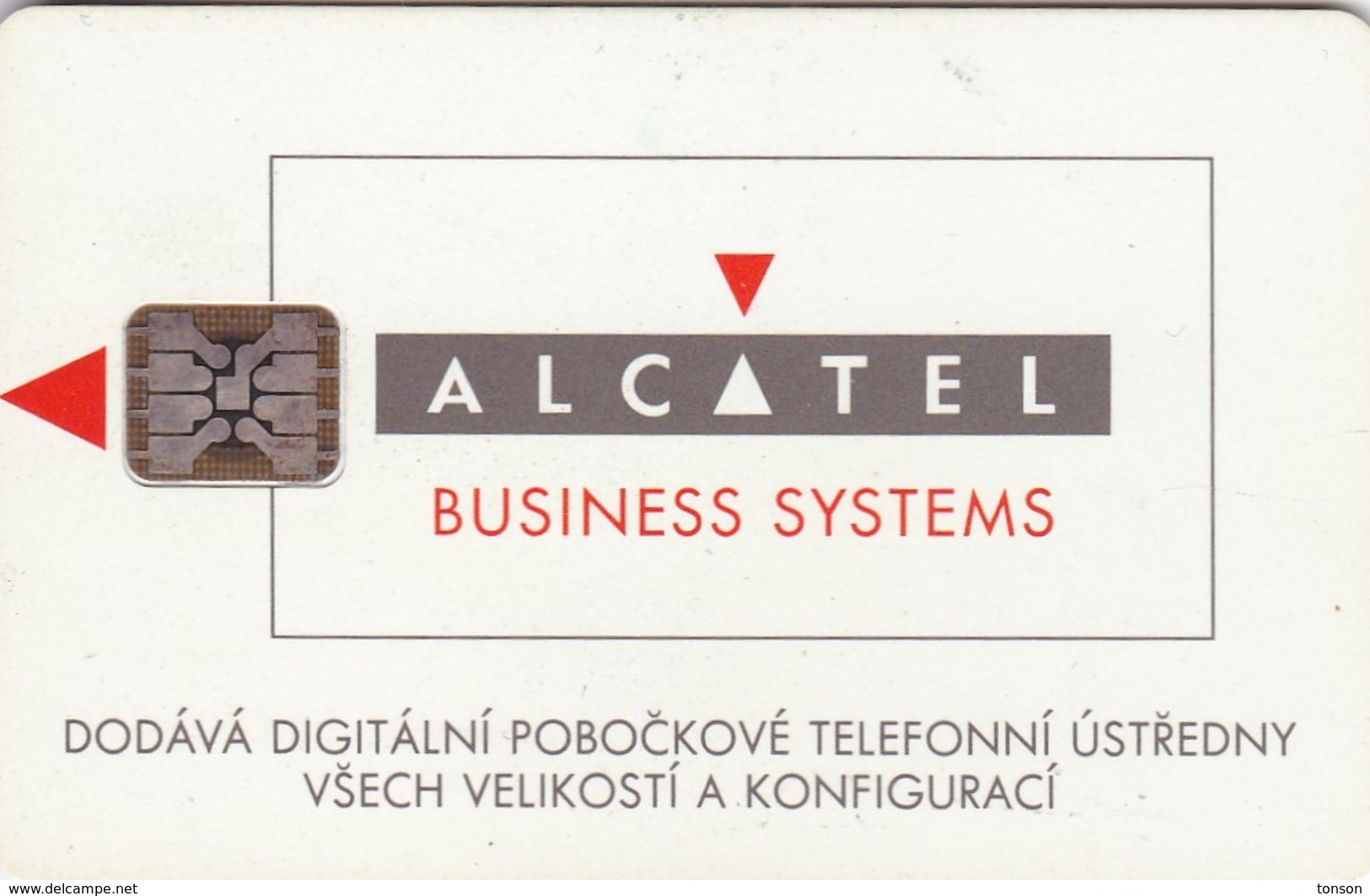 Czechoslovakia, CS-CSF-PUB-0023, Promotion - Alcatel, 2 Scans.    Chip : SC5  SB - Tchécoslovaquie