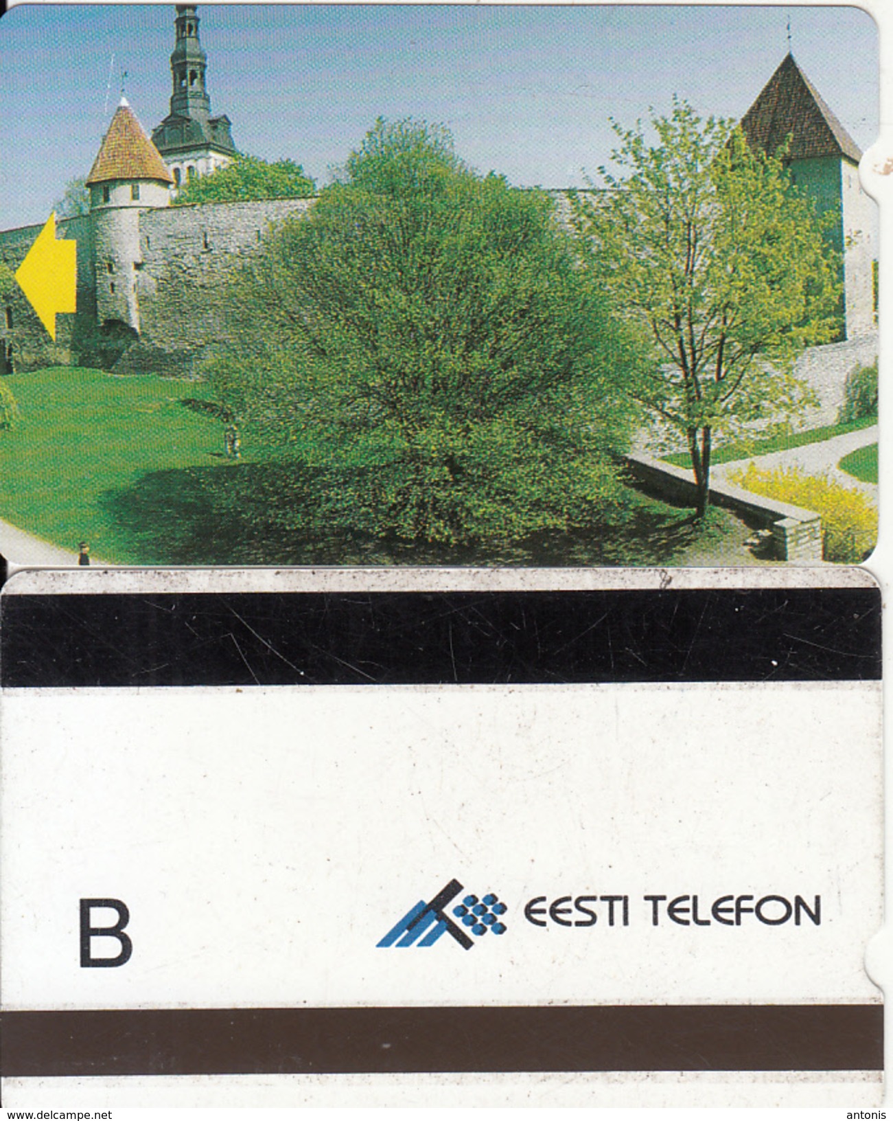 ESTONIA(Alcatel) - Town Hall(reverse B), Tirage 10000, Used - Estonia