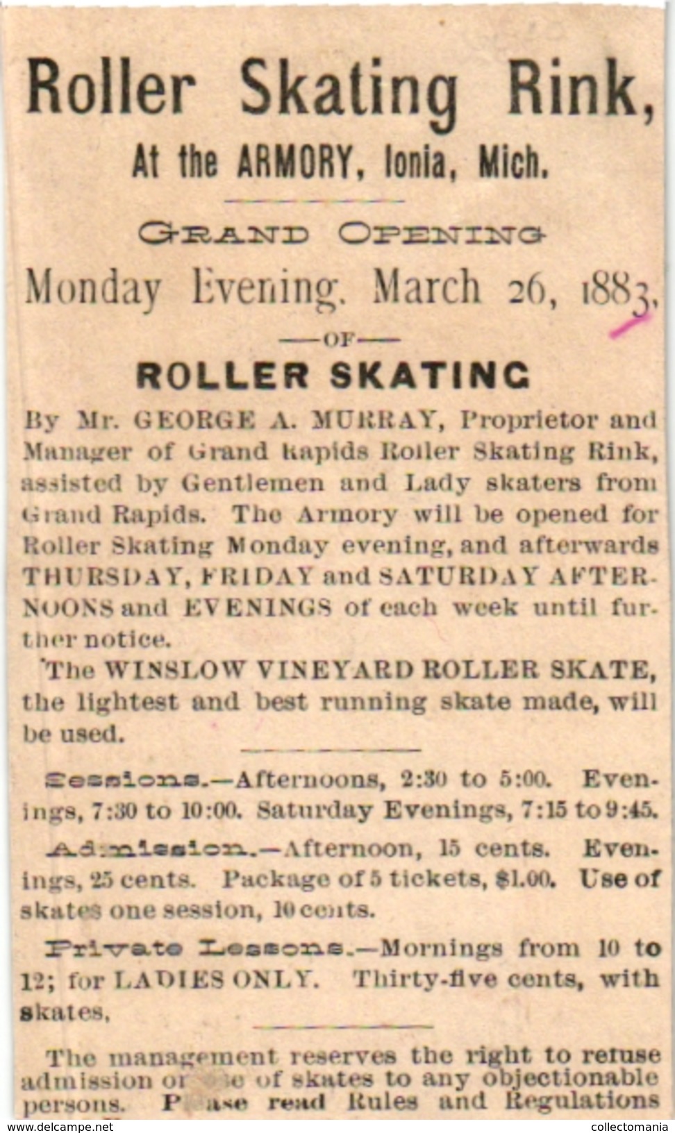 6Trade Cards Chromo Roller Skate Patinage à Roulettes Rollschuh Litho c1900 Pub Reading Soaps Roller skating Rink 1882