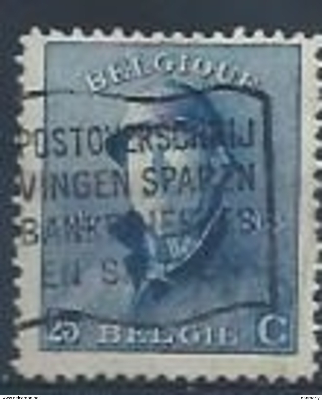 BELGIQUE : YT (o) N° 171 - 1919-1920 Roi Casqué