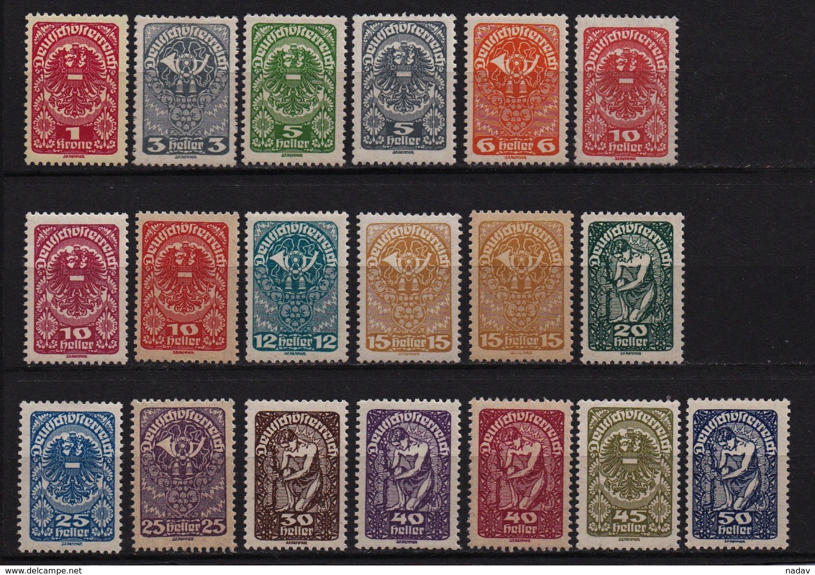 1919 . Austria- MLH*, Lot- 042 - Collections
