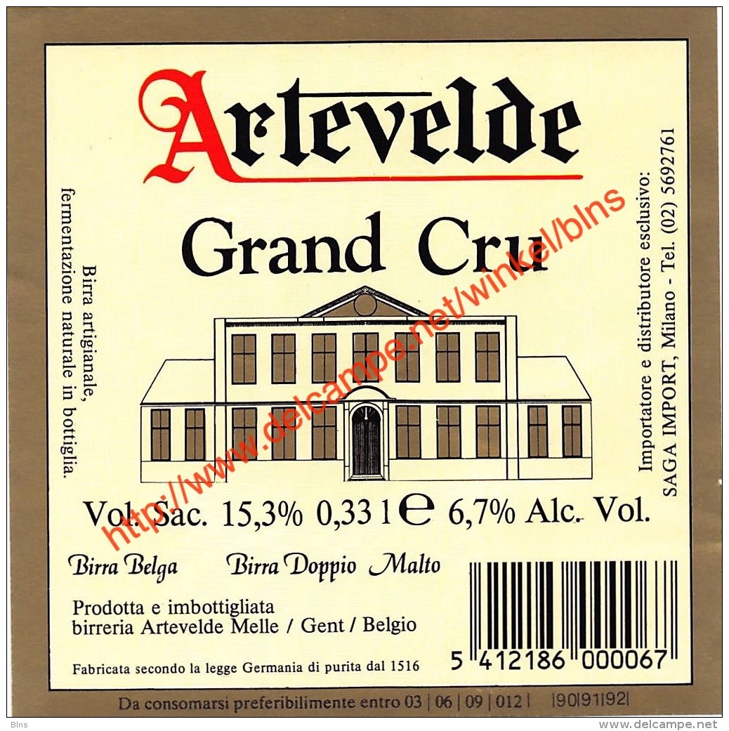 Artevelde Grand Cru- Brouwerij Huyghe - Bière