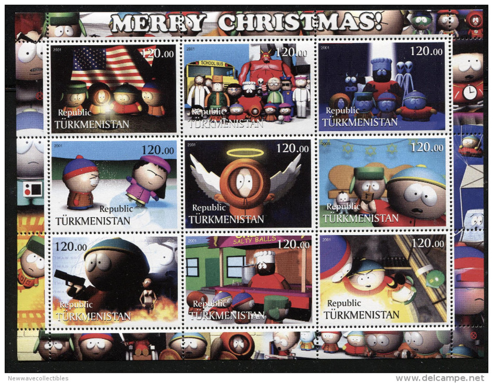 MERRY CHRISTMAS,CARTOON,MOVIE,STORY On SHEET STAMPS,MNH,MINT,#BA234 - Cinema