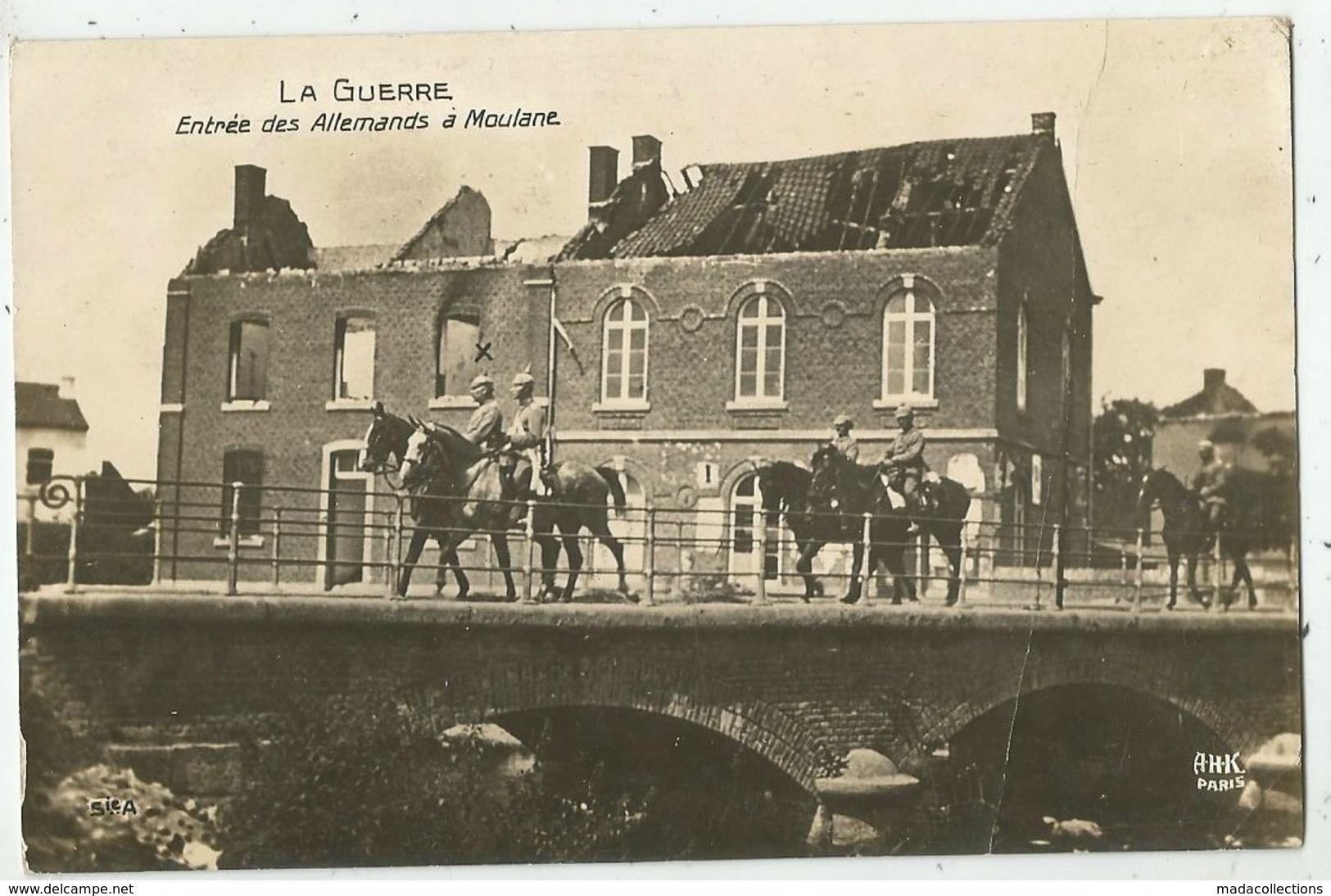 Moulane (Belgique) Entrée Des Allemands Pendant La Guerre - Voeren
