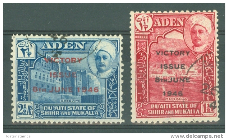 Aden - Hadhramaut: 1946   Victory OVPT       Used - Aden (1854-1963)