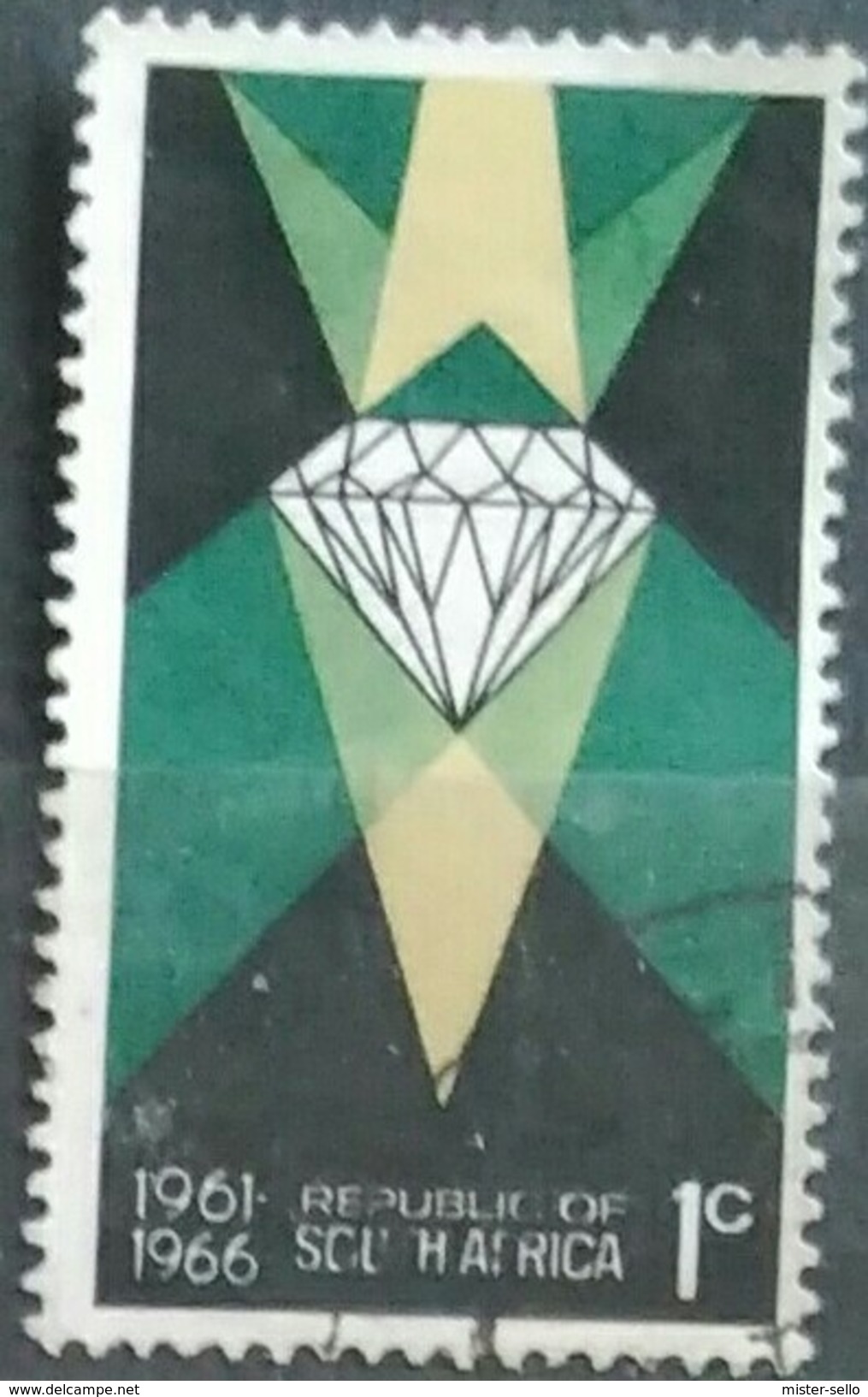 SUDAFRICA - AFRICA DEL SUR 1966 The 5th Anniversary Of Republic. USADO - USED. - Usados