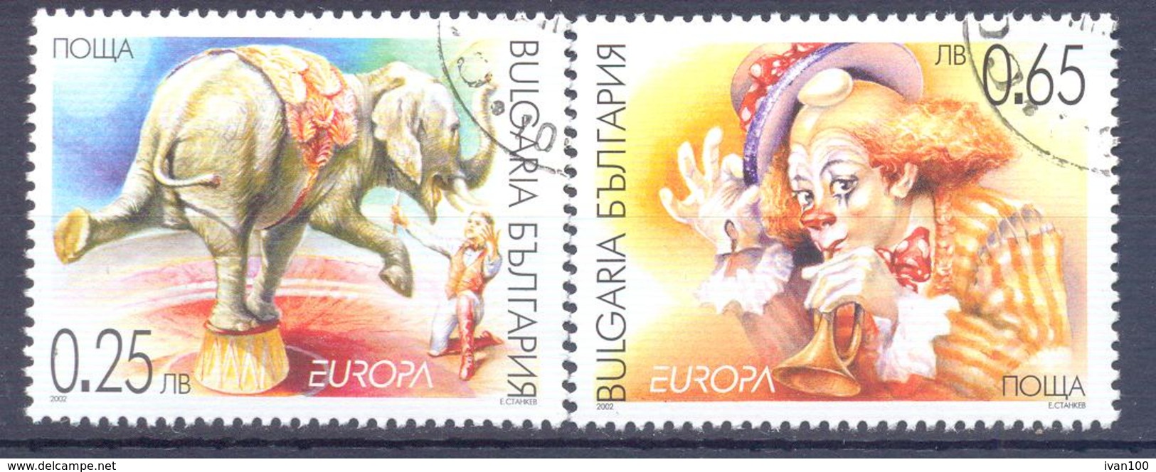 2002. Bulgaria, Europa 2002, 2v, Used/O - 2002