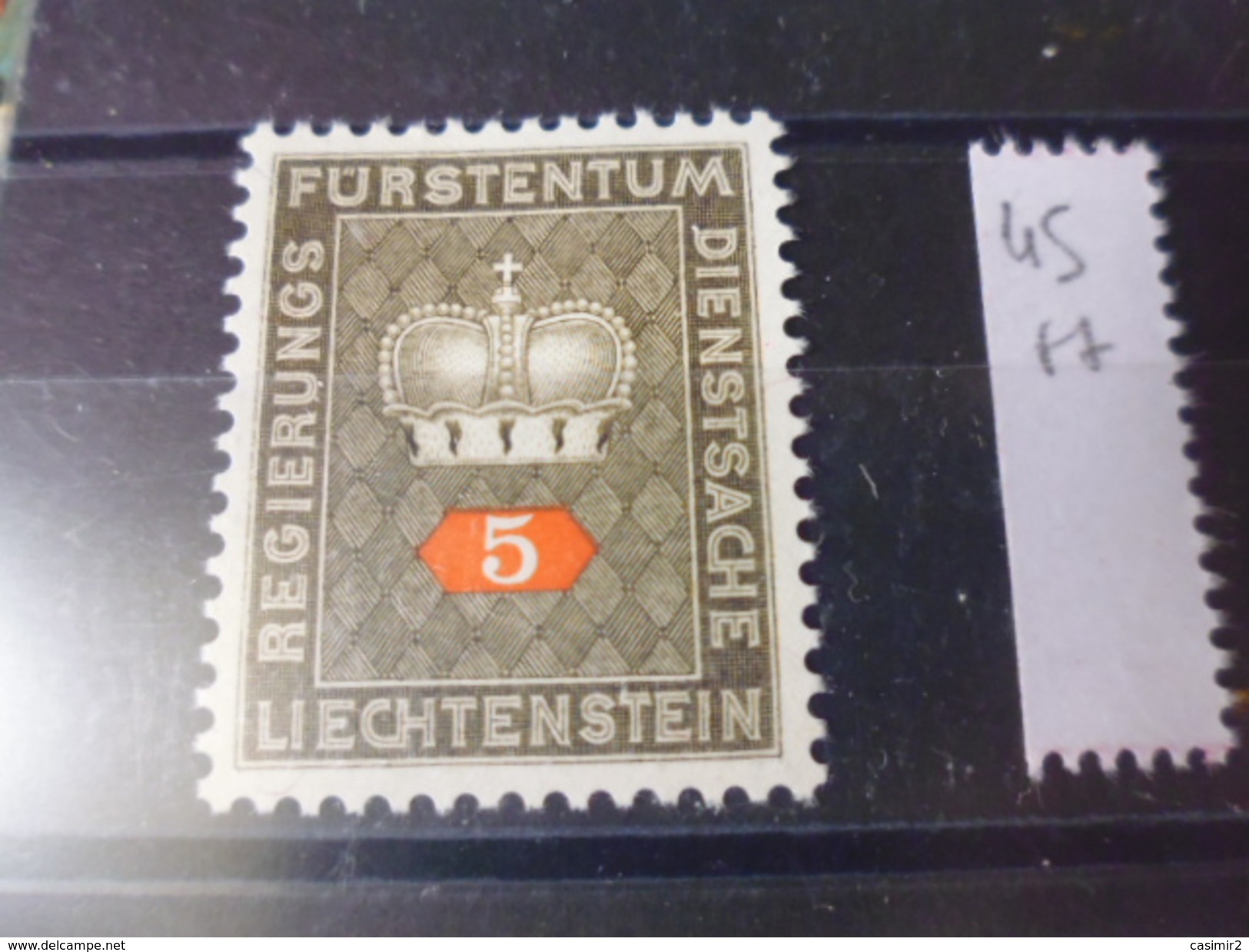 LIECHSTENSTEIN TIMBRE   REFERENCE YVERT N°45 ** - Portomarken