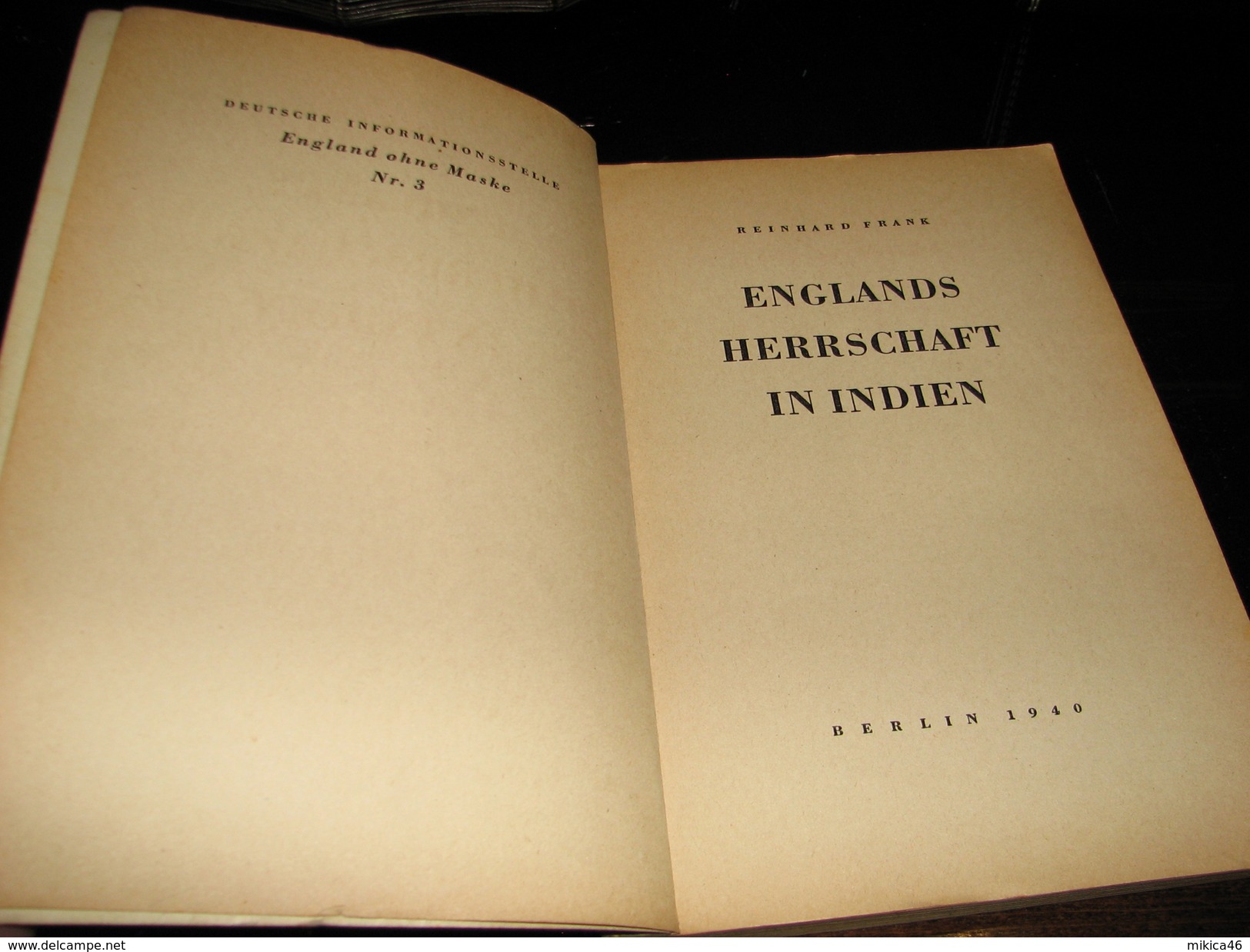 Englands Herrschaft In Indien - Frank Reinhard - 1940 - Old Books