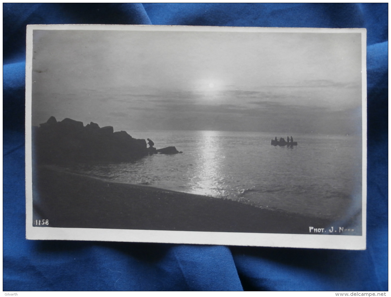 Carte Photo  Genova  Pêcheurs  Contre Jour - Oranotypie - Précurseur - Neer 1158 - R128 - Genova (Genua)