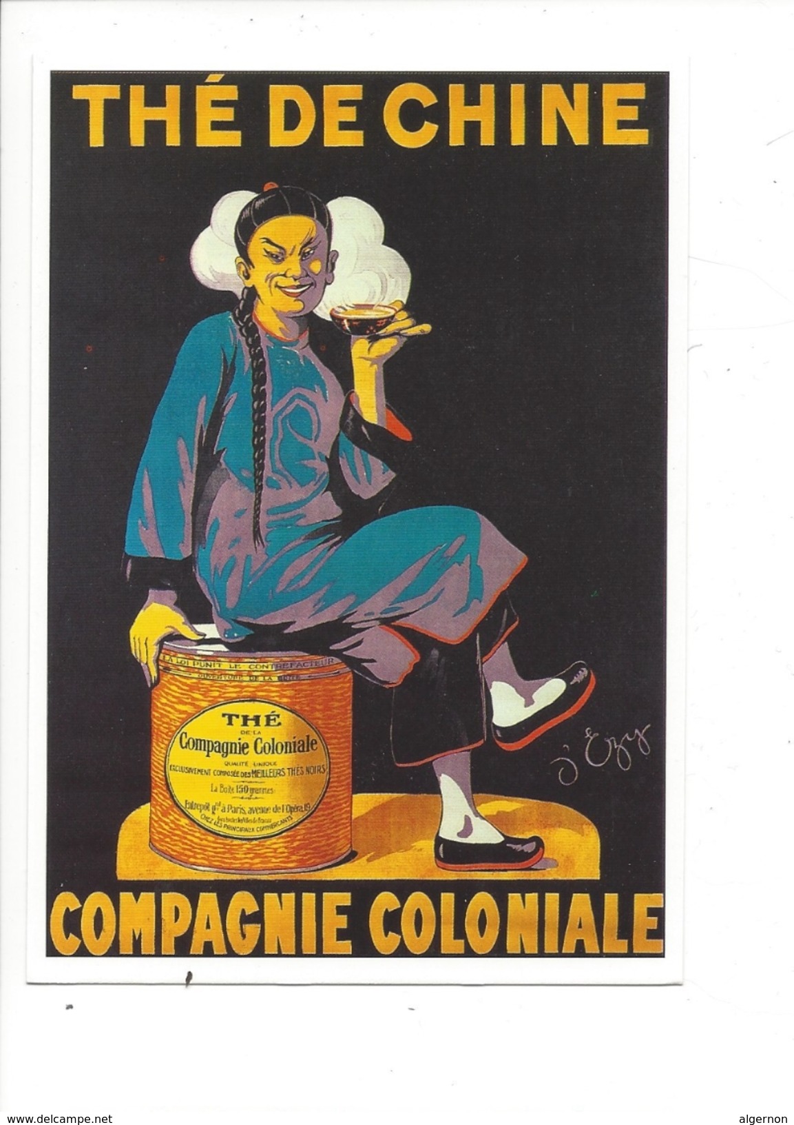 16314 - Thé De Chine Compagnie Coloniale Reproduction D'affiche - Publicité