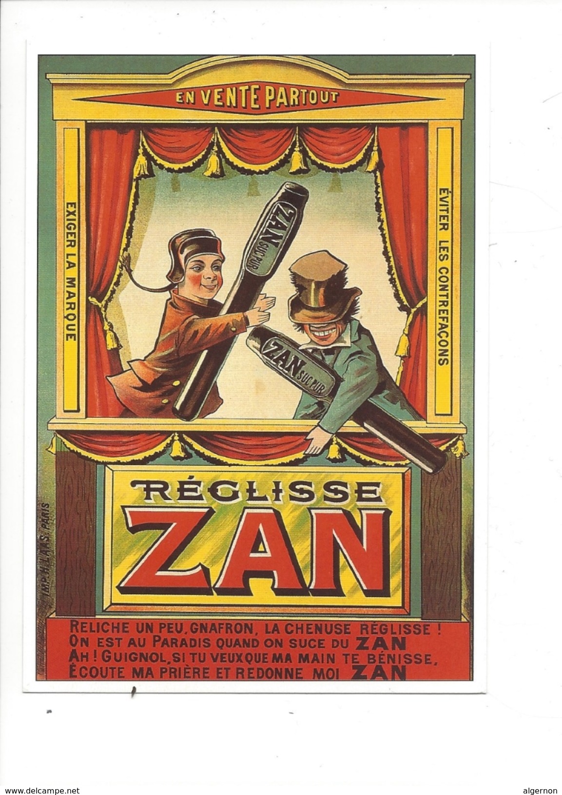 16315 - Réglisse ZAN  Reproduction D'affiche - Publicité