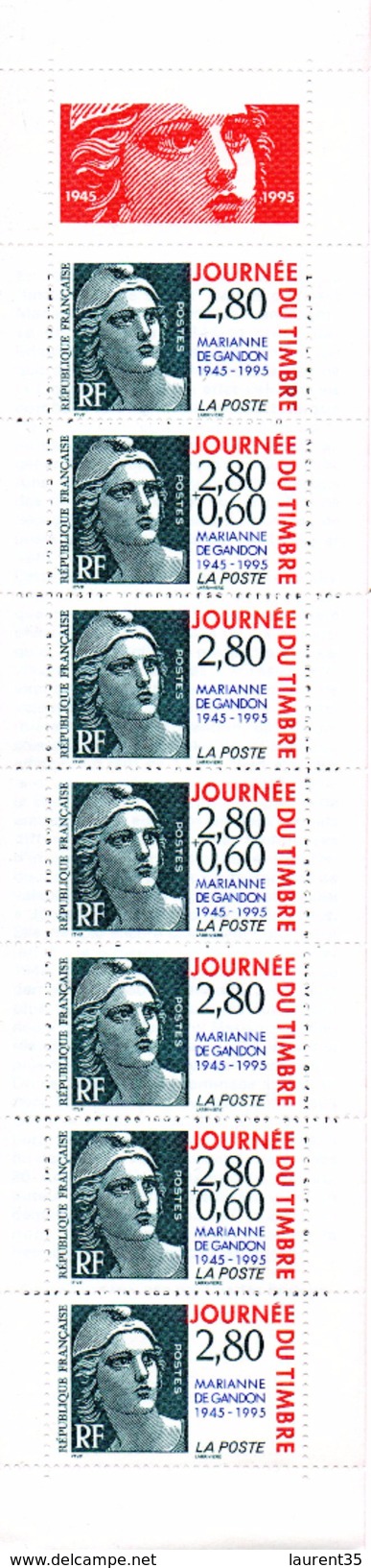 France.carnet Journée Du Timbre Bc2935.année 1995.neuf Non Plié. - Journée Du Timbre