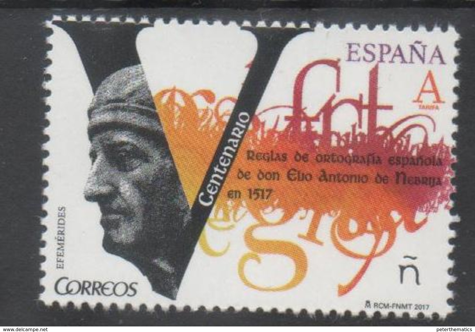 SPAIN, 2017, MNH, LANGUAGES,  FIFTH CENTENARY OF  SPANISH SPELLING RULES , 1v - Other & Unclassified