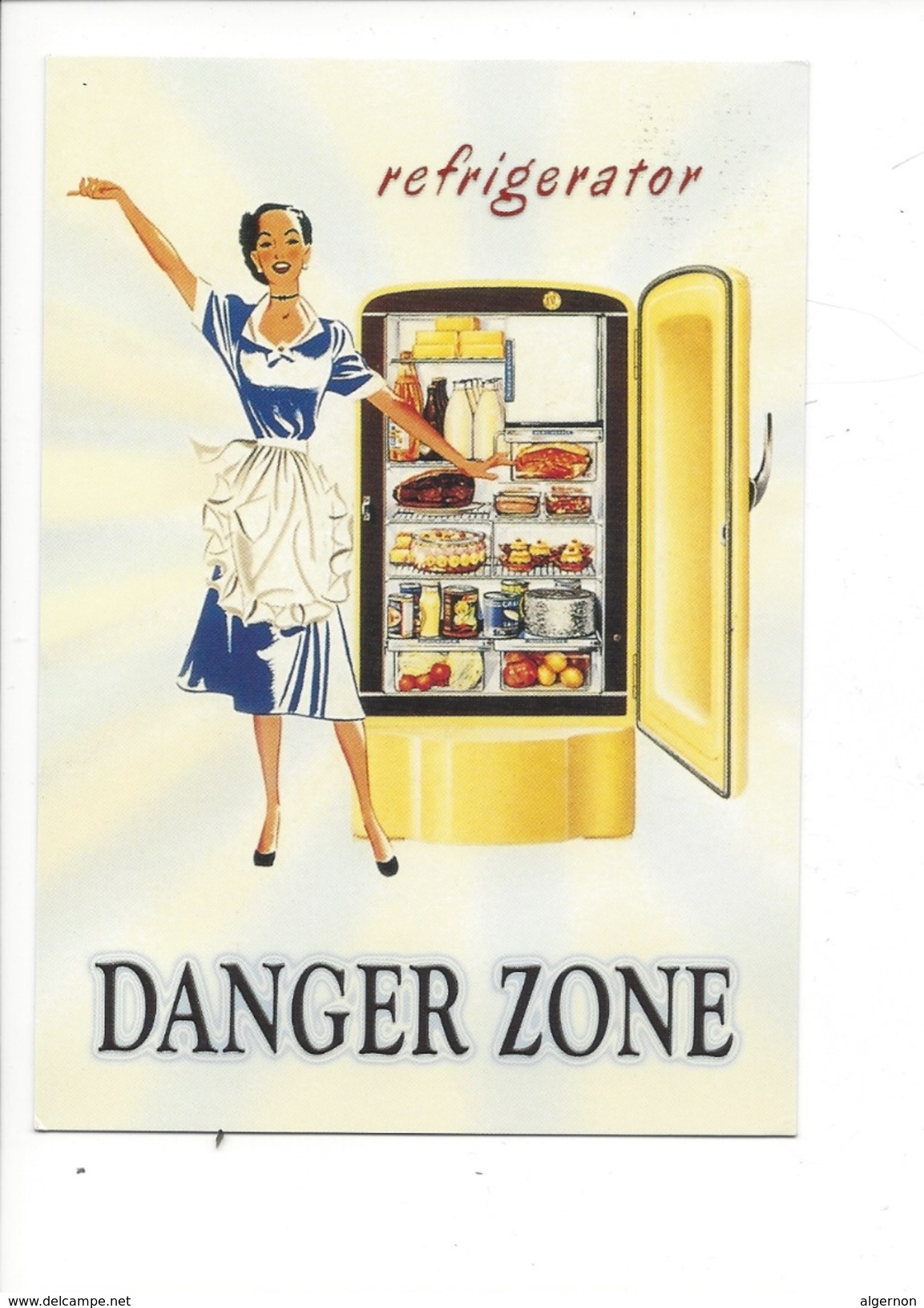 16350 - Refrigerator Danger Zone Jeune Femme - Publicité