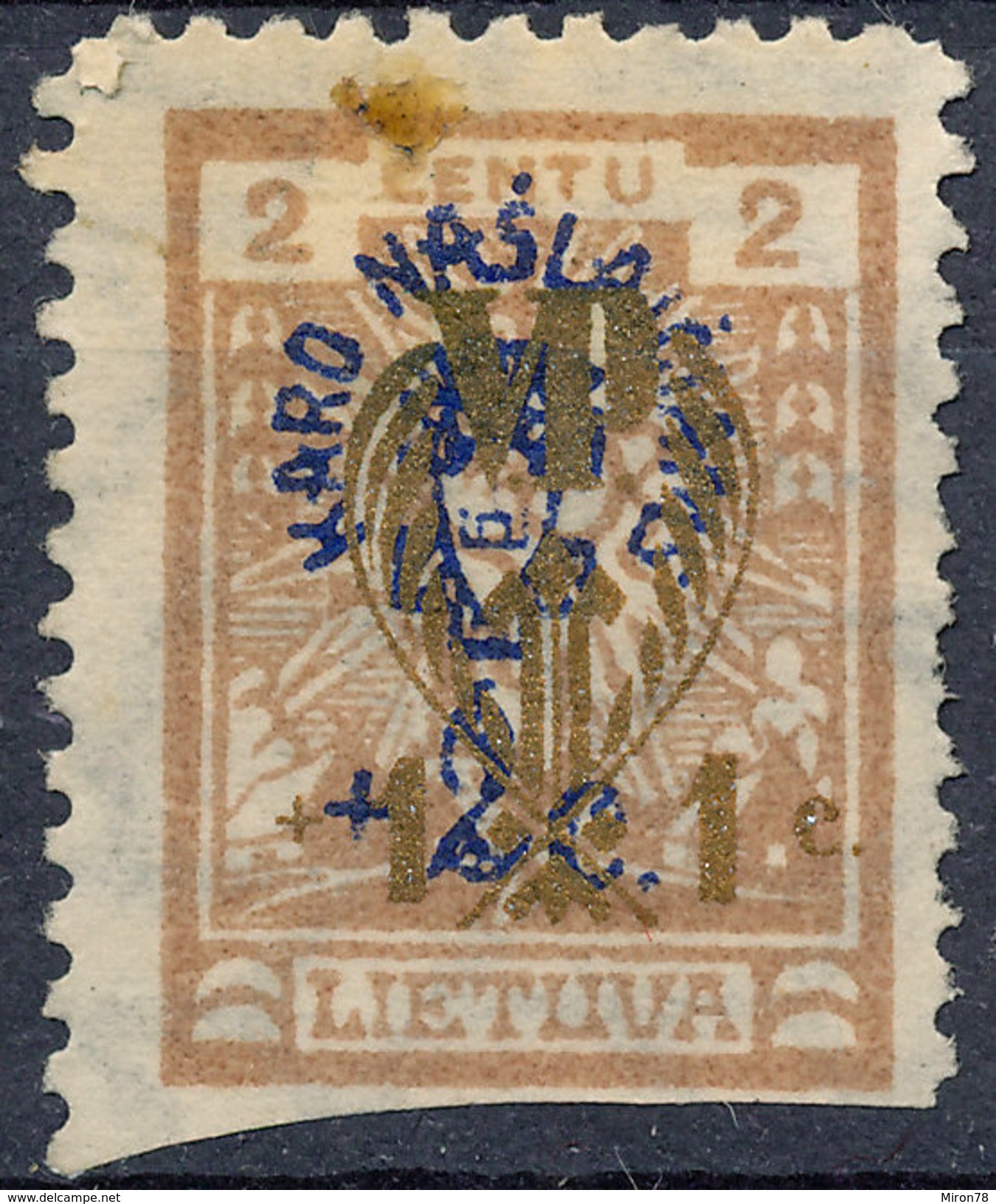 Stamp Lithuania  1926 Semi Postal Mint Lot#11 - Lituanie