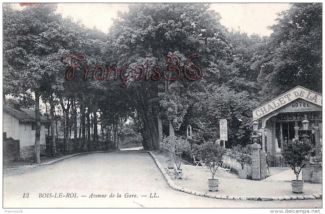 (77) Bois Le Roi - Avenue De La Gare - 2 SCANS - Bois Le Roi