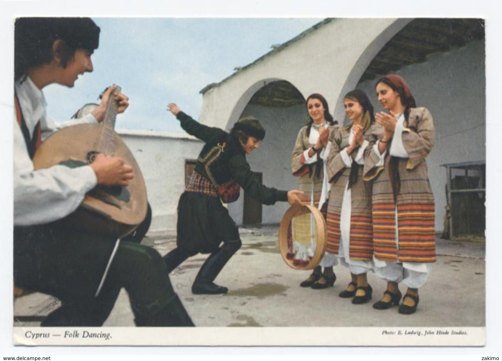 CYPRUS - FOLK DANCING -RECTO/VERSO -C84 - Chypre