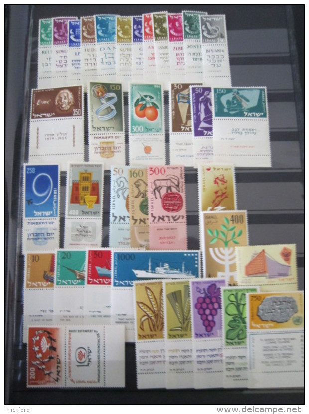 ISRAEL - Collection 1954 /1990 NEUFS ** LUXE / MNH - Poste+PA Avec TABS Complets + BF 2/31 à Moins De 10% De Cote Yvert - Collections, Lots & Séries