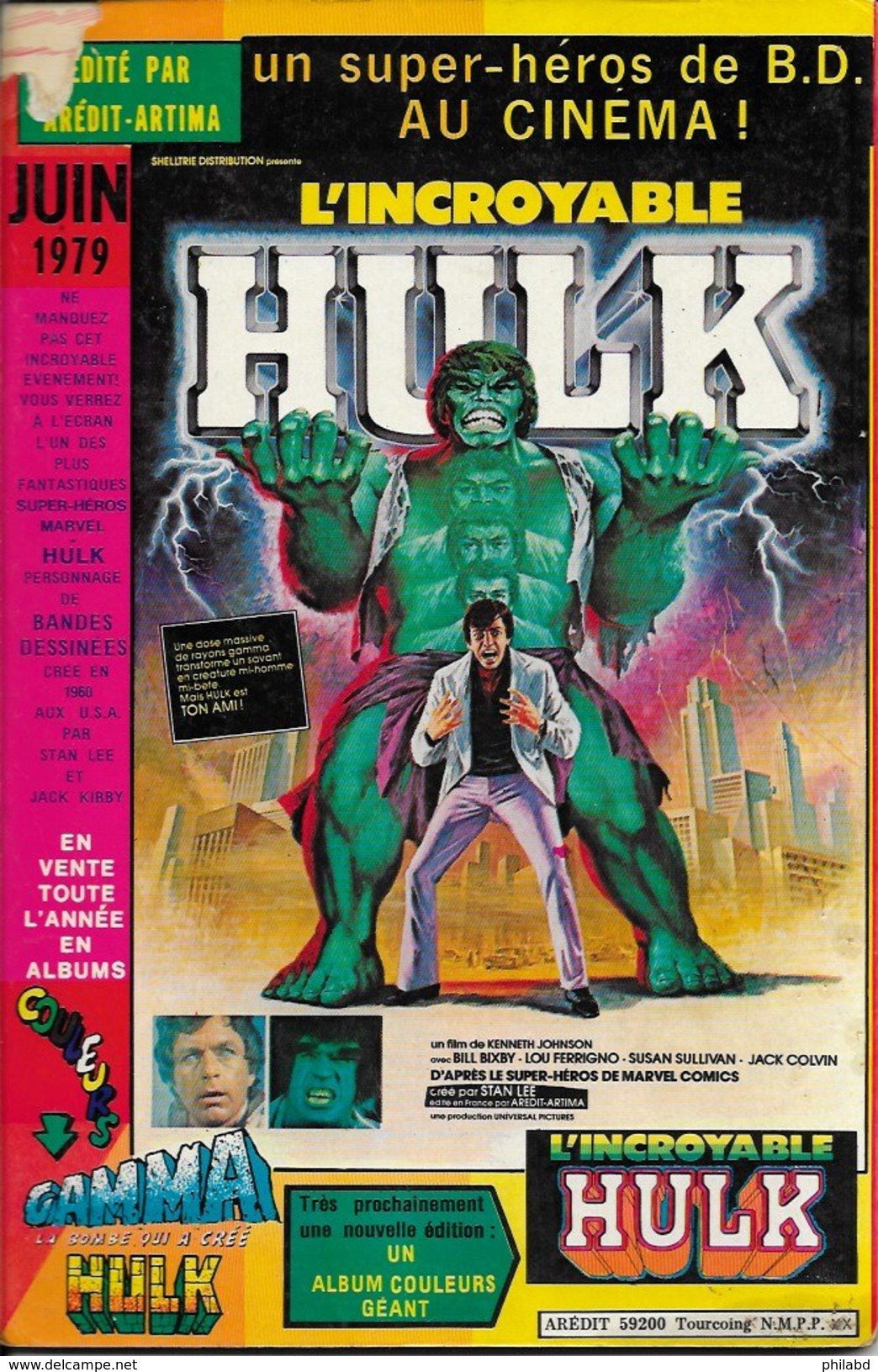 Hulk Gamma N°3 Artima Color Super Star - Aredit EM - Hulk