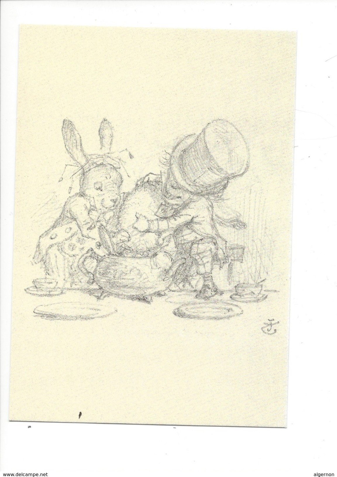 16356 - Alice's Adventures In Wonderland Dormouse And Teapot 258-007 - Schilderijen